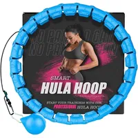 Active 100 Gewichteter Hula Hoop, Infinity Smart Hula Hoops mit 16 Knoten, 360 Grad Auto-Spinning Ballmassage, Infinity Hoop für Erwachsene, Fitnessgerät zur Gewichtsabnahme