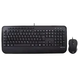 V7 CKU300 Tastatur und Maus Combo, USB, DE