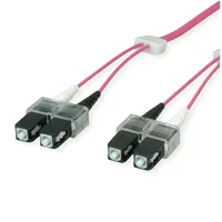 EasyLan LSD41100020 Glasfaserkabel 2 m SC LSOH OM4, violett,