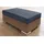 Collection AB Hocker John optional Federkernpolsterung 100 x 40 x 70 cm Blau/Braun