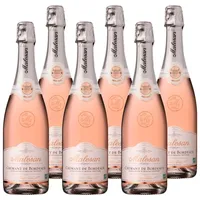Malesan Brut Rosé AOP Crémant de Bordeaux – Französischer Roséschaumwein 100% Cabernet Franc – 6 x 0,75L – Méthode Traditionnelle, ideal als Aperitif und für besondere Anlässe