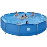 Happy People Stahlrahmenpool-Set mit Filterpumpe, blau, blau