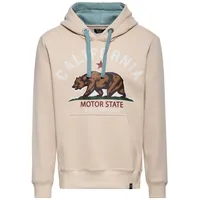 King Kerosin Kapuzenpullover California Motor State Beige XL