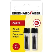 Eberhard Faber Zirkelminen 2 mm 2 x 4 Stück Schwarz