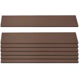 Mendler 7er Set Latten für WPC-Sichtschutz Sarthe, Bretter Windschutz, ca. 1qm, FSC®-zertifiziert ~ 90cm, braun