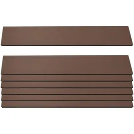 Mendler 7er Set Latten für WPC-Sichtschutz Sarthe, Bretter Windschutz, ca. 1qm, FSC®-zertifiziert - 90cm, braun