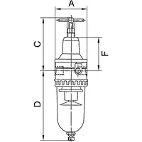 Riegler Filterregler »Standard«, mit Polycarbonatbehälter, BG 4, G 3/4,