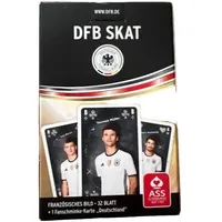 DFB Skat Kartenspiel ASS Altenburger Französisches Bild 32 Blatt Fanschminke