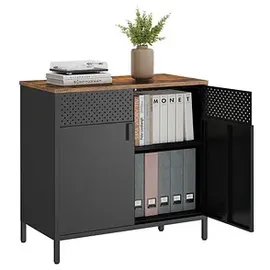 Songmics Aktenschrank, LSC102B01V1 schwarz 80,0 x 40,0 x 76,0 cm