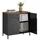 Songmics Aktenschrank, LSC102B01V1 schwarz 80,0 x 40,0 x 76,0 cm
