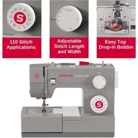 Singer Nähmaschine Heavy Duty 4432 - Silber