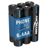 Ansmann Telefon Akku Micro AAA 800 mAh 6 St.