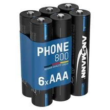 Ansmann Telefon Akku Micro AAA 800 mAh 6 St.