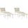 Beliani Marceddi Gartenstuhl 54 x 70 x 60 cm beige 4 St.