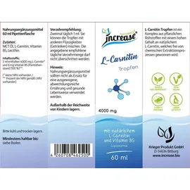 increase naturally L-Carnitin Tropfen 4000 mg