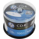 HP CD-R 80min/700MB, 52x, 50er Spindel Bedruckbar