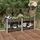 furnicato Garten-Hochbeet mit Ablage 175 x 50 x 75 cm Grau
