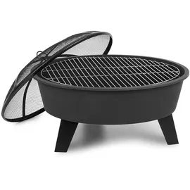 Blumfeldt Feuerschale Nolana Ø 73 cm Schwarz
