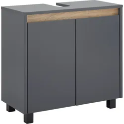 Waschbeckenunterschrank Massimo Grau ca. 60x59x30 cm