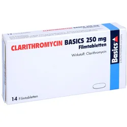 CLARITHROMYCIN BASICS 250 mg Filmtabletten 14 St