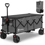 Sekey Bollerwagen XXXL FW36, faltbar, 150kg Traglast, 123 x 57 x 97cm (L/B/H), grau