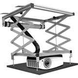 Celexon PL1000 Beamer-Deckenhalterung Höhenverstellbar Silber
