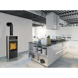 FIREPLACE Torino Stahl schwarz/Speckstein