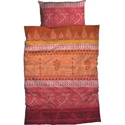 CASATEX Bettwäsche »Indi«, romantisch, orientalisch, weich und gemütlich CASATEX orange B/L: 200 cm x 200 cm