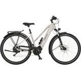 Fischer E-Bike VIATOR 7.0i Elektrofahrrad für Damen und Herren, RH 50 cm, Mittelmotor 70 Nm, 36 V Akku, zementgreige matt, 50cm-630Wh