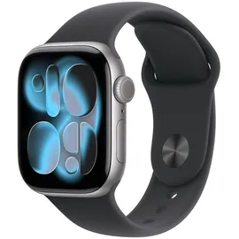 Apple Watch Series 11 GPS + Cellular 42mm Space Grey Aluminium Sport Band black M/L