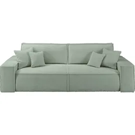 OTTO home Schlafcouch Cord 3-Sitzer Grün