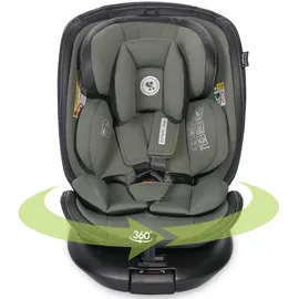 Lorelli Kindersitz Estate i-Size 40-150cm, Isofix Stützbein, Sitz 360 drehbar, grün