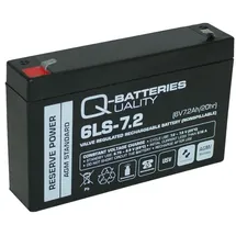 Q-Batteries Ersatzakku AGM Batterie für Kinderfahrzeug 6V 7,2Ah