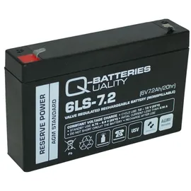 Q-Batteries Ersatzakku AGM Batterie für Kinderfahrzeug 6V 7,2Ah