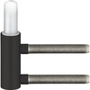 Türband-Rahmenteil Variant V 3400 WF für Gefälzte-Holztüren an DIN-Stahlzargen, Band ø 15 mm, schwarz