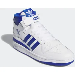 Sneaker ADIDAS ORIGINALS "FORUM MID", Gr. 46, blau (cloud weiß, royal blau, cloud weiß), Baumwolle, Synthetik, sportlich, Schuhe