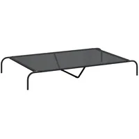 vidaXL Hundebett Erhöht 150 x 90 cm schwarz