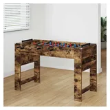 vidaXL Tischfußballtisch Geräucherte Eiche 125 x 60,5 x 80 cm