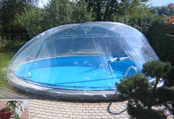 Steinbach Swimming Pool Überdachung "Cabrio Dom",transparent,