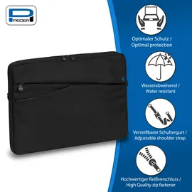 PEDEA Tablet Tasche für Samsung Galaxy Tab S9 Ultra Blau/Schwarz
