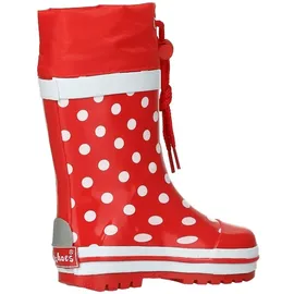 Playshoes Gummistiefel Rot/Punkte 26,5