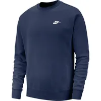 Nike Sportswear Club Fleece Herren-Rundhalsshirt Midnight Navy/White XL