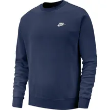 Nike Sportswear Club Fleece Herren-Rundhalsshirt Midnight Navy/White XL