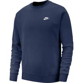 Nike Sportswear Club Fleece Herren-Rundhalsshirt Midnight Navy/White XL
