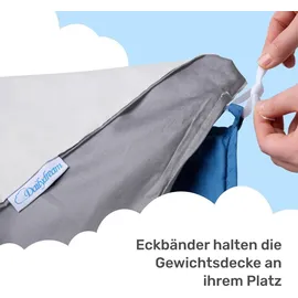 nivion gmbh Dailydream Bezug in weiß für Erwachsenengewichtsdecken 135 x 200 cm - zweifarbig