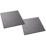 Schieferplatten 30 x 30cm - 2er Set quadratisch