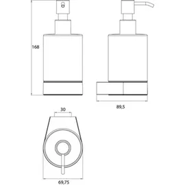 EMCO Flow Seifenspender Chrom Transparent