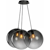 s.luce Orb Cluster 3-flg. 40 cm Rund / Rauch / Schwarz