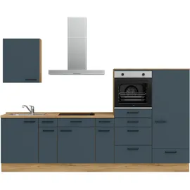 Nobilia Küchenzeile Easytouch I 300,3 cm blau