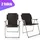BigDean Campingstuhl Set Schwarz